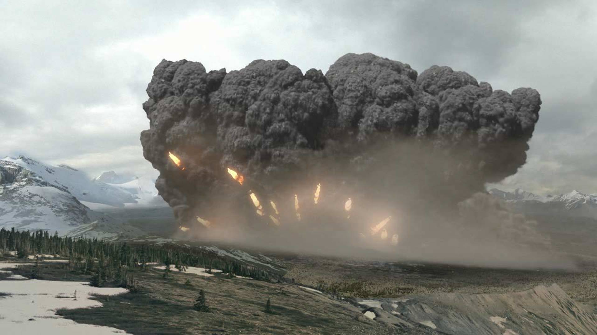 Вулкан Йеллоустоун извержение