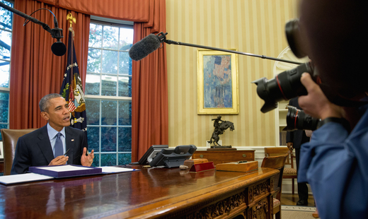 Барак Обама впервые за пять лет обратился к нации из Овального кабинета
