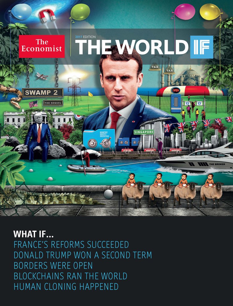 Мир в 2018-м году. Новая обложка The Economist Magazine