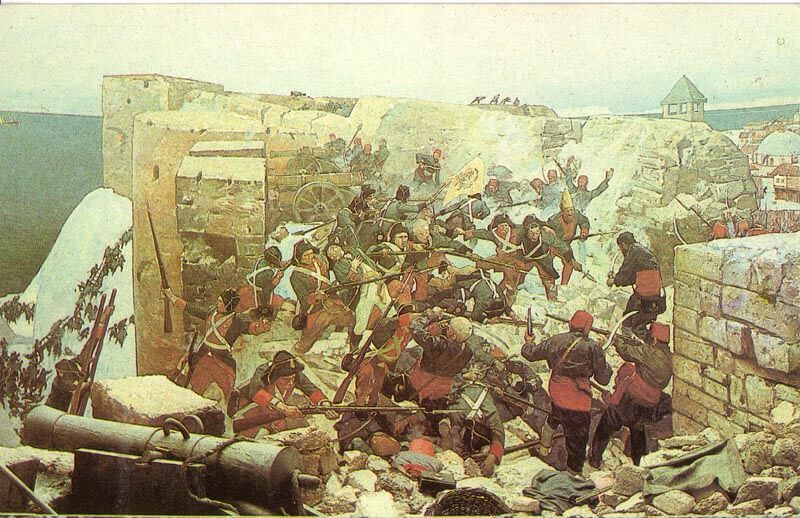 17 декабря (6 декабря ст.ст.) 1788 года русская армия под командованием князя Григория Потемкина штурмом взяла турецкую крепость Очаков
